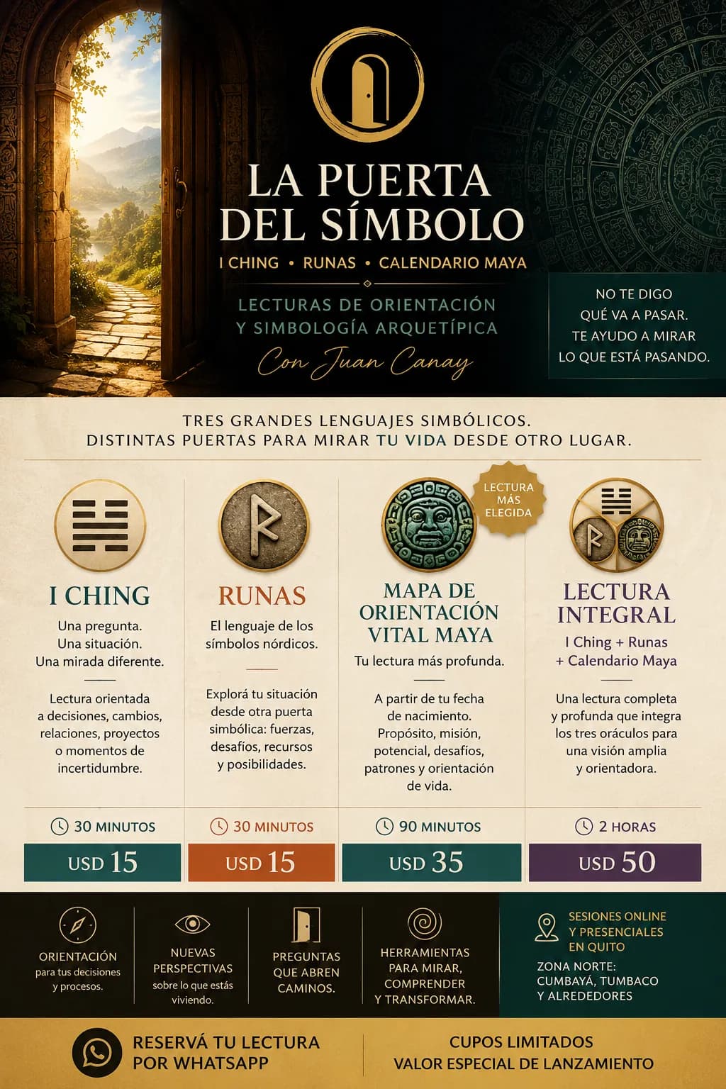 Lecturas de I Ching, Runas Viquingas y Calendario Maya
